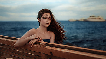 :), wind, summer, xenia kokoreva, girl, water, woman, vara HD wallpaper