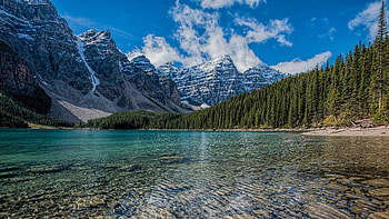 Louise, Lakes HD wallpaper