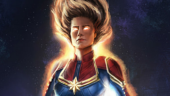 Captain Marvel Artsnew, captain-marvel, superheroes, artwork, art, artstation HD wallpaper