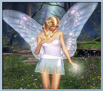 TOUCH OF AN ANGEL, fairy, touch, angel, magic HD wallpaper