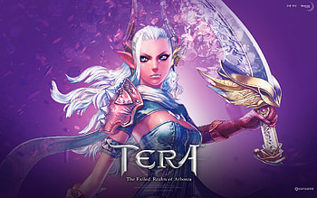 Elf Warrior, sword, tera, game, , elf, warrior HD wallpaper