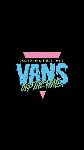 Black background, Vans logo, Abstract , Distinctive style HD phone wallpaper