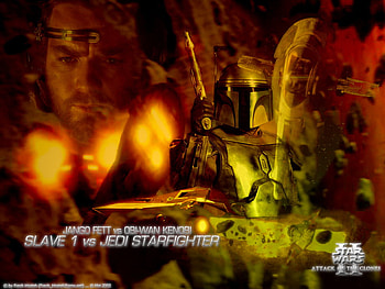 jedi starfighter vs slave 1, explosion, obi wan, jango fett, asteroids HD wallpaper
