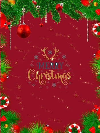 christmas, red, red christmas, merry christmas HD phone wallpaper