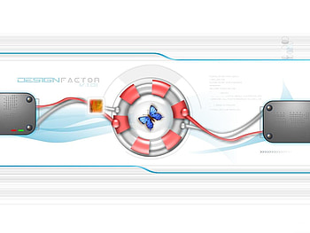 Design Factor !!!, blue, white, design, abstract, butterfly, 3d-art, factor HD wallpaper
