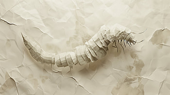 Majestic Sandworm, sandworm, paper art, insect, sculpture, Abstract HD wallpaper