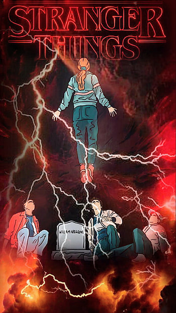 Running up that hill, lightning, red HD phone wallpaper