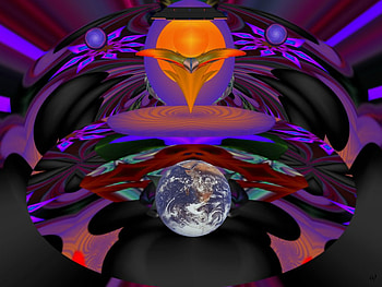Hungry, eye candy, abstract, 3d, fractal, collage HD wallpaper