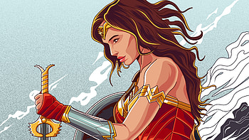 Wonder Woman New Artworks, wonder-woman, artwork, digital-art, superheroes, behance HD wallpaper