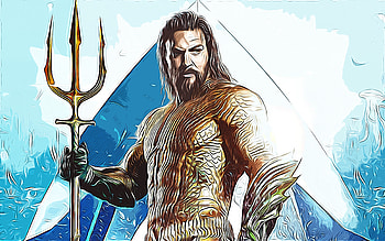 Aquaman, , vector art, Aquaman drawing, creative art, Aquaman art, vector drawing, abstract superheroes, characters drawings HD wallpaper