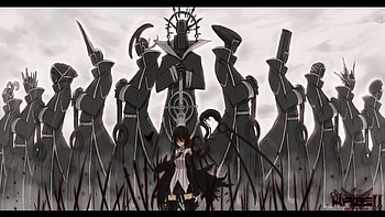 Anime , girl, cloudy, anime, black-things HD wallpaper
