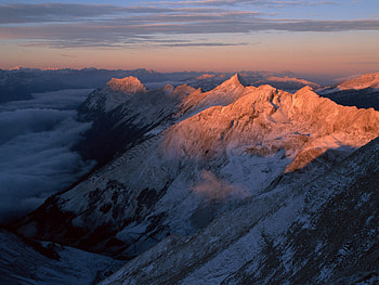 Nature, Mountains, Dawn, Vertex, Shadow, Height, Morning, Tops, Greatness, Grandeur, Above The Clouds HD wallpaper
