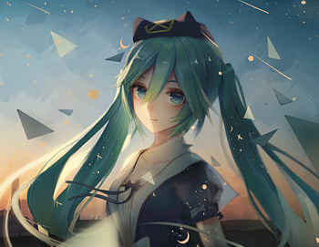 Hatsune miku, anime girl, beautiful eyes, 2020 HD wallpaper