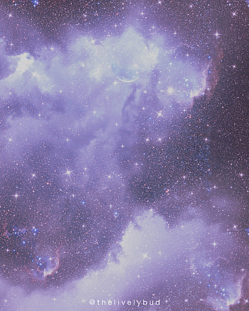 Aesthetic Sky, , sparkle, pretty, nature, clouds, stars, vibes, digitalart, beautiful, moon, samsung, blue, background, purple, glitter, graphy HD phone wallpaper