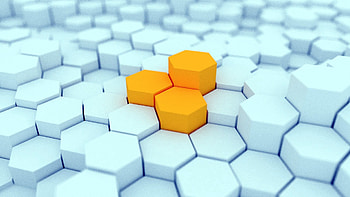 Light, 3D, Surface, Form, Light Coloured, Color, Honeycomb HD wallpaper