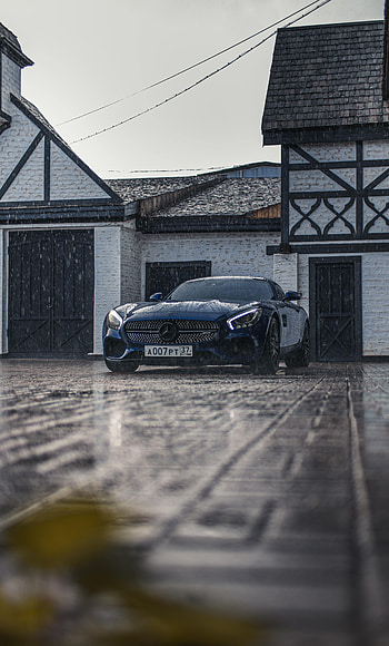 Sports, Cars, Lights, Car, Front View, Sports Car, Mercedes-Benz, Headlights HD phone wallpaper