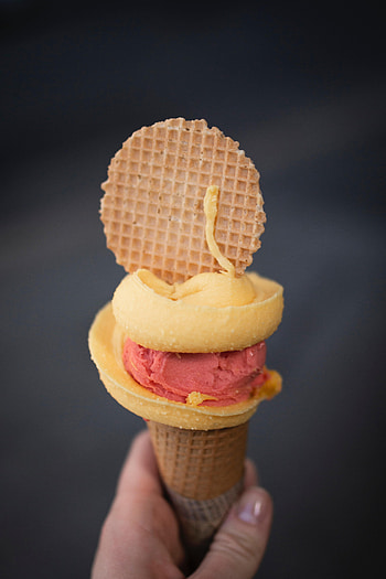 Food, Waffles, Desert, Ice Cream HD phone wallpaper