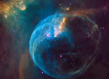 NGC 7635 The Bubble Nebula, nebula, galaxy, fun, space, cool, stars HD wallpaper