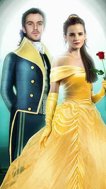 Dan Stevens, Movies star, Beauty and the Beast, Emma Watson HD phone wallpaper