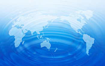water world, blue, world, water HD wallpaper