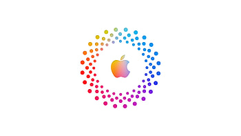 Apple White Logo Circle , apple, computer, logo HD wallpaper