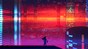 Sleep Walking , artist, artwork, digital-art, retrowave, scifi, deviantart, alone HD wallpaper