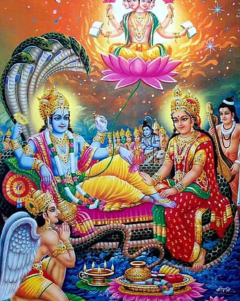 Godhead Vishnu Lakshmi . Bhagwan Vishnu Lakshmi, Laxmi Narayan HD phone wallpaper