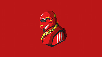 Stormtrooper Minimal , stormtrooper, star-wars, movies, minimalism, minimalist, red, artist, artwork, digital-art HD wallpaper