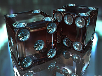 Dice, cgi, abstract, 3d, art HD wallpaper