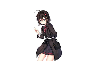 Cute, shigure, kancolle, kantai HD wallpaper
