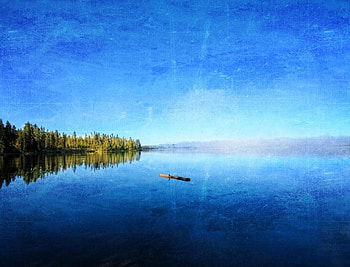 blue world, blue, world HD wallpaper