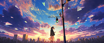 Anime Ultrawide, Aesthetic Ultrawide HD wallpaper