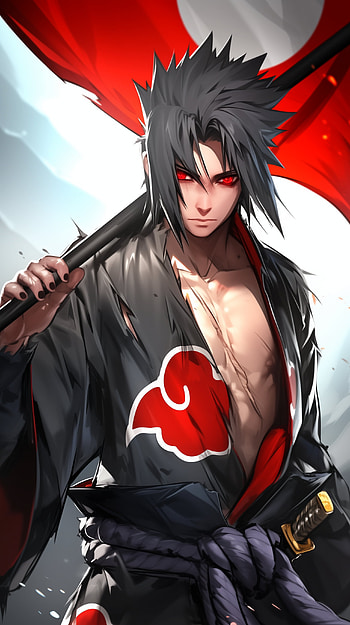 Naruto's Sasuke Uchiha Akatsuki Sharingan , Anime, Naruto, Sasuke Uchiha, Akatsuki (Naruto), Sharingan (Naruto) HD phone wallpaper