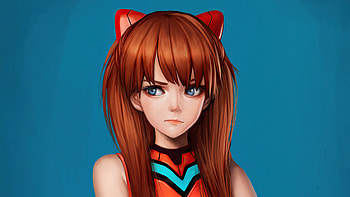 Asuka , neon-genesis-evangelion, asuka-langley-soryu, anime-girl, anime, artstation HD wallpaper