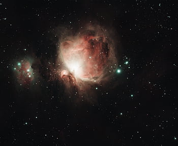 Capture of the Orion Nebula at night, highlighting celestial beauty and cosmic details. HD wallpaper