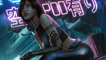 Cyborg Cyberpunk Girl , cyborg, cyberpunk, artist, artwork, digital-art, artstation HD wallpaper