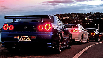 Skyline Trio, Skyline Car HD wallpaper