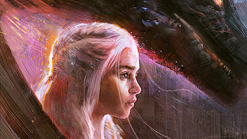Emilia Clarke Daenerys Art, daenerys-targaryen, game-of-thrones, tv-shows, artist, artwork, digital-art, artstation HD wallpaper