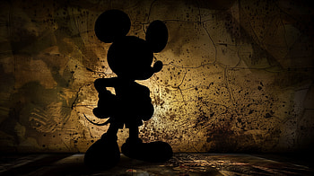 Mickey Mouse Silhouette, Mickey Mouse HD wallpaper