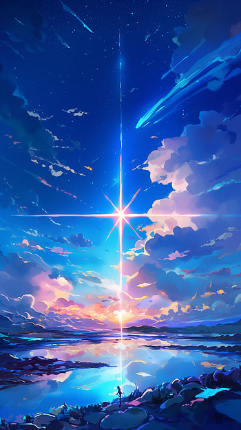Celestial Dreams: Your Name. Anime for Your , Anime, Your Name., anime landscape, Sky Anime HD phone wallpaper
