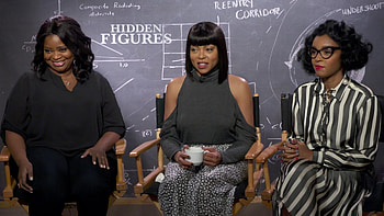 Octavia Spencer, Hidden Figures interviews, Taraji P Henson, Janelle Monae HD wallpaper