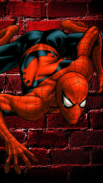 Spiderman On The Wall - Tap to see awesome spider man ! - @mobile9 HD phone wallpaper