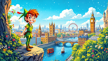 Explore the Magic of Peter Pan - Ultra, Peter Pan, London, animation, fantasy, river HD wallpaper