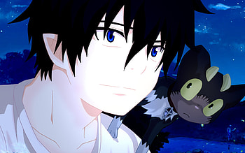 Black-haired male anime, Blue Exorcist okumura, Rin Okumura, Anime boys HD wallpaper