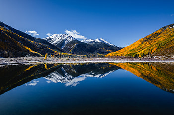 Majestic Crystal Lake: A Mountain Landscape, landscape, mountain HD wallpaper