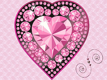 Love, Shine, Light, Brilliance, Heart, Diamond HD wallpaper
