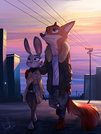 Zootopia fan art, Anime-inspired, Relaxing scenery HD phone wallpaper