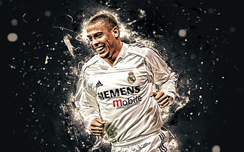 Ronaldo Nazário, fenomeno, nazario, legend, brazilian, ronaldo, ronaldo nazario, real madrid, r9, soccer, adidas, football HD wallpaper