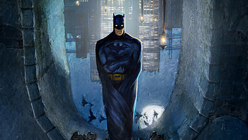 Batman Up Side Down, batman, superheroes, artwork, digital-art HD wallpaper