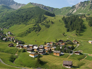 A stunning green valley, Liechtenstein travel HD wallpaper
